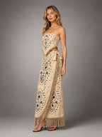 Women's Paisley Co-Ord Set – Tassel Detail