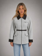 Women's Belted Tailored Blazer – Cinched-Waist Smart Style