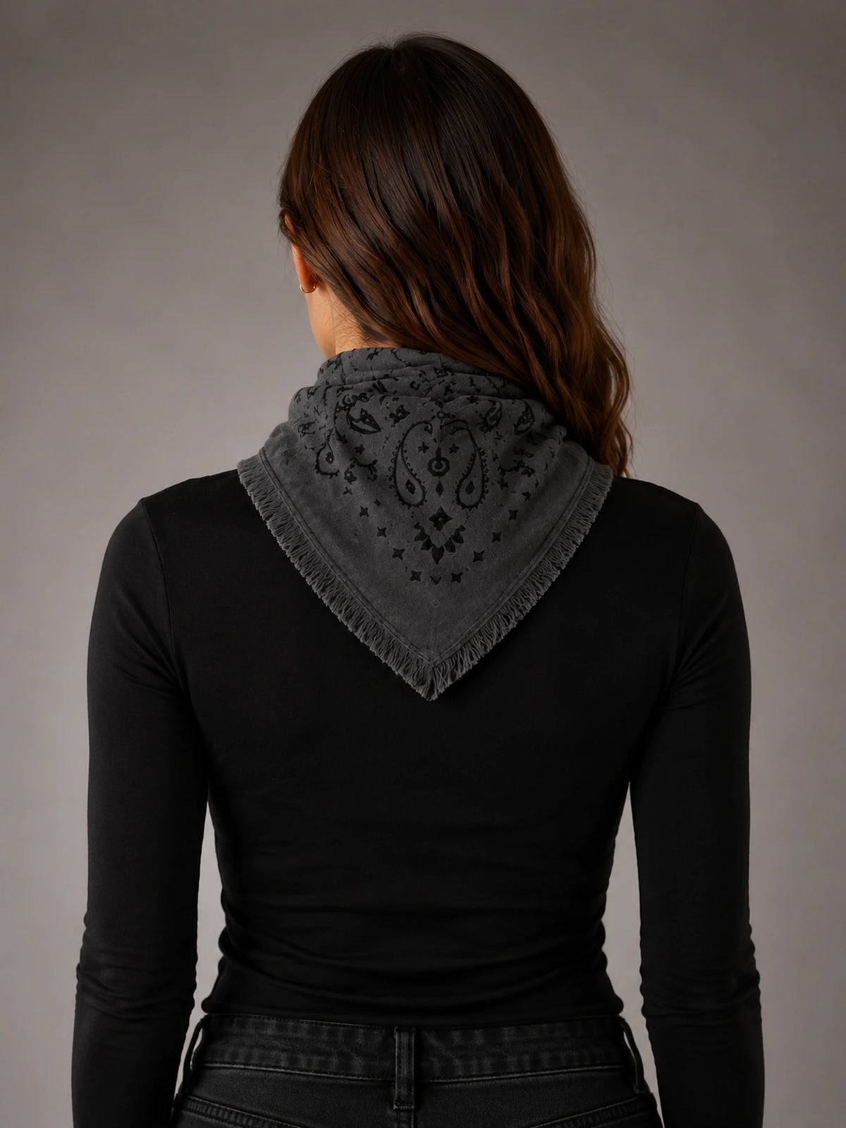 Women's Paisley Bandana – Square Neck Scarf