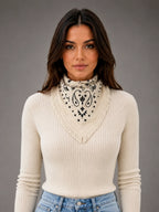Women's Paisley Bandana – Square Neck Scarf