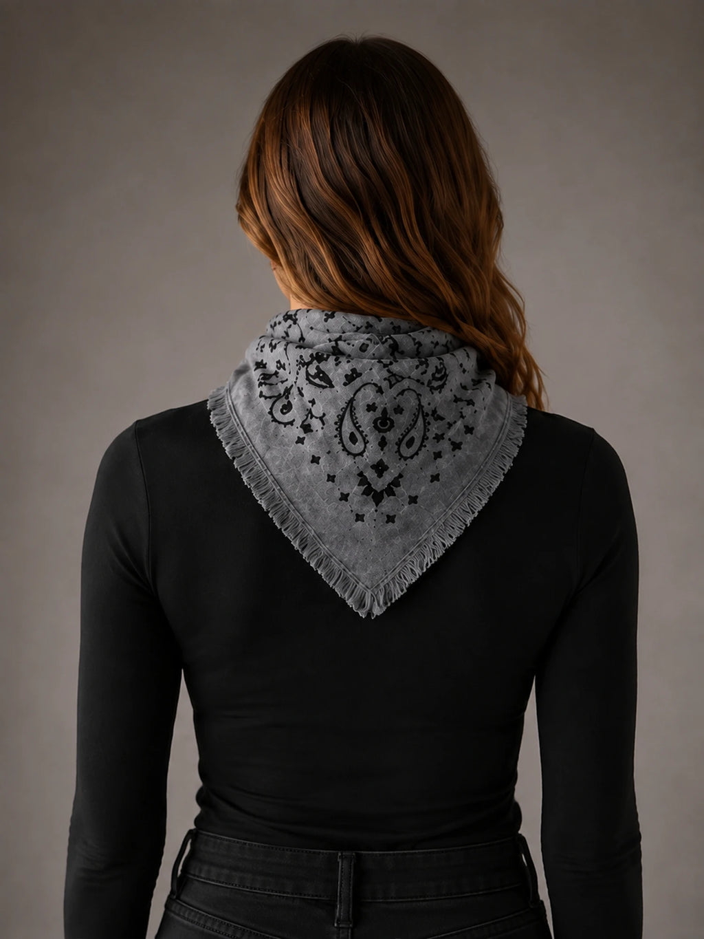 Women's Paisley Bandana – Square Neck Scarf