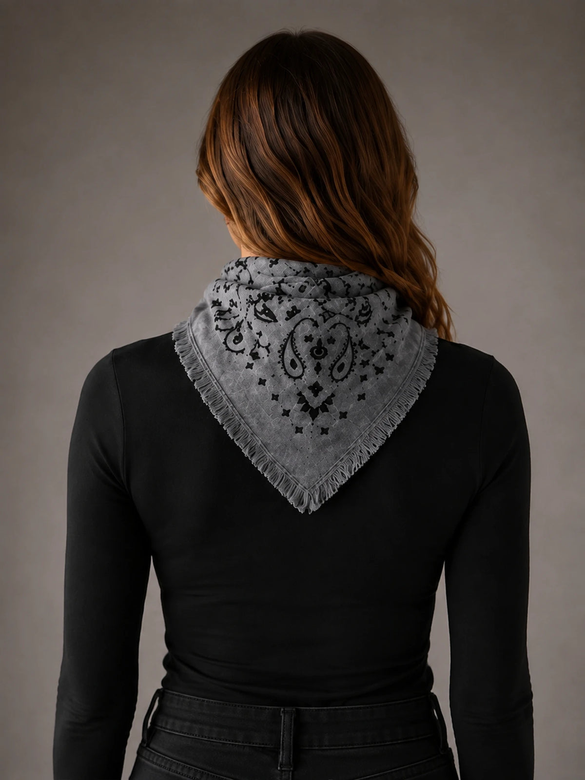 Women's Paisley Bandana – Square Neck Scarf