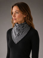 Women's Paisley Bandana – Square Neck Scarf