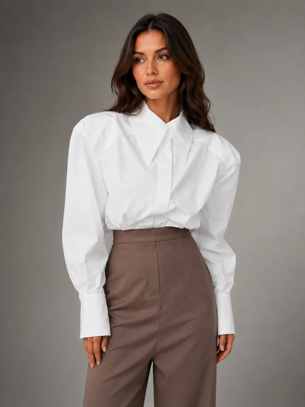Women's Ruffle Blouse – Long Sleeve Top