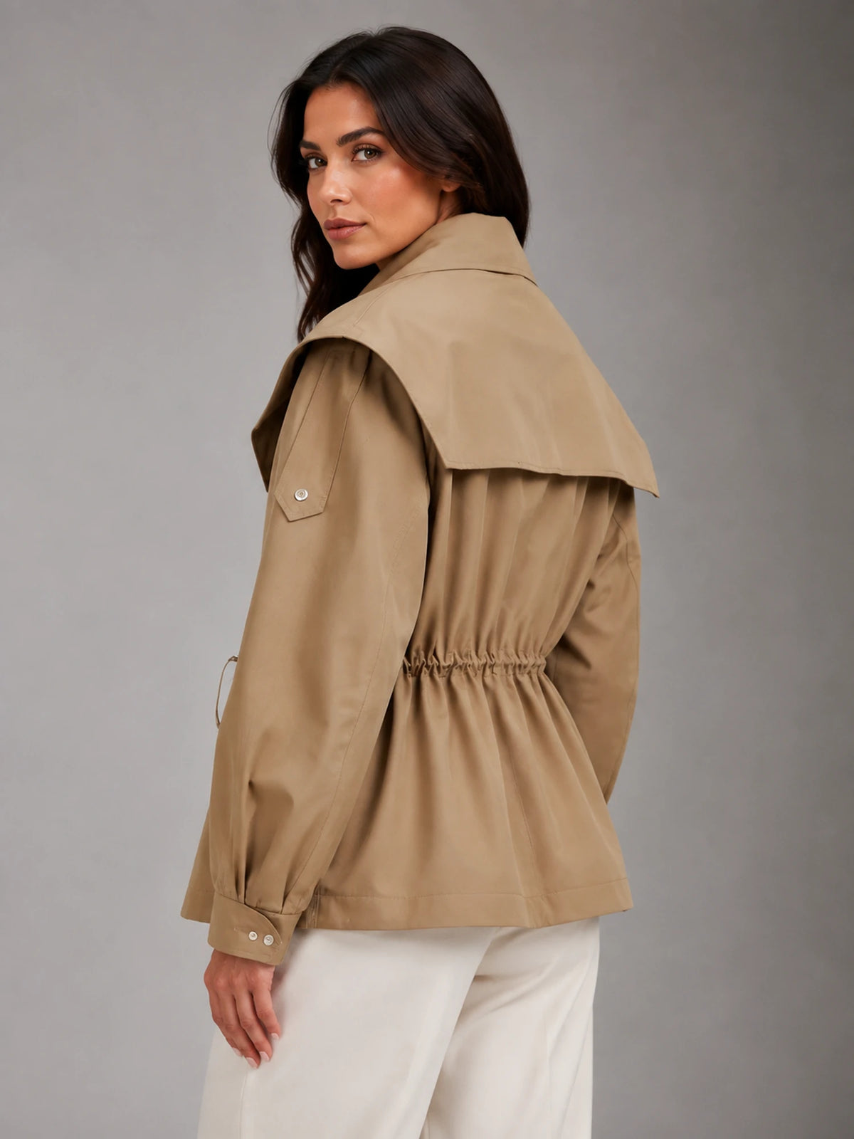 Women's Cropped Structured Jacket – Tailored Fit