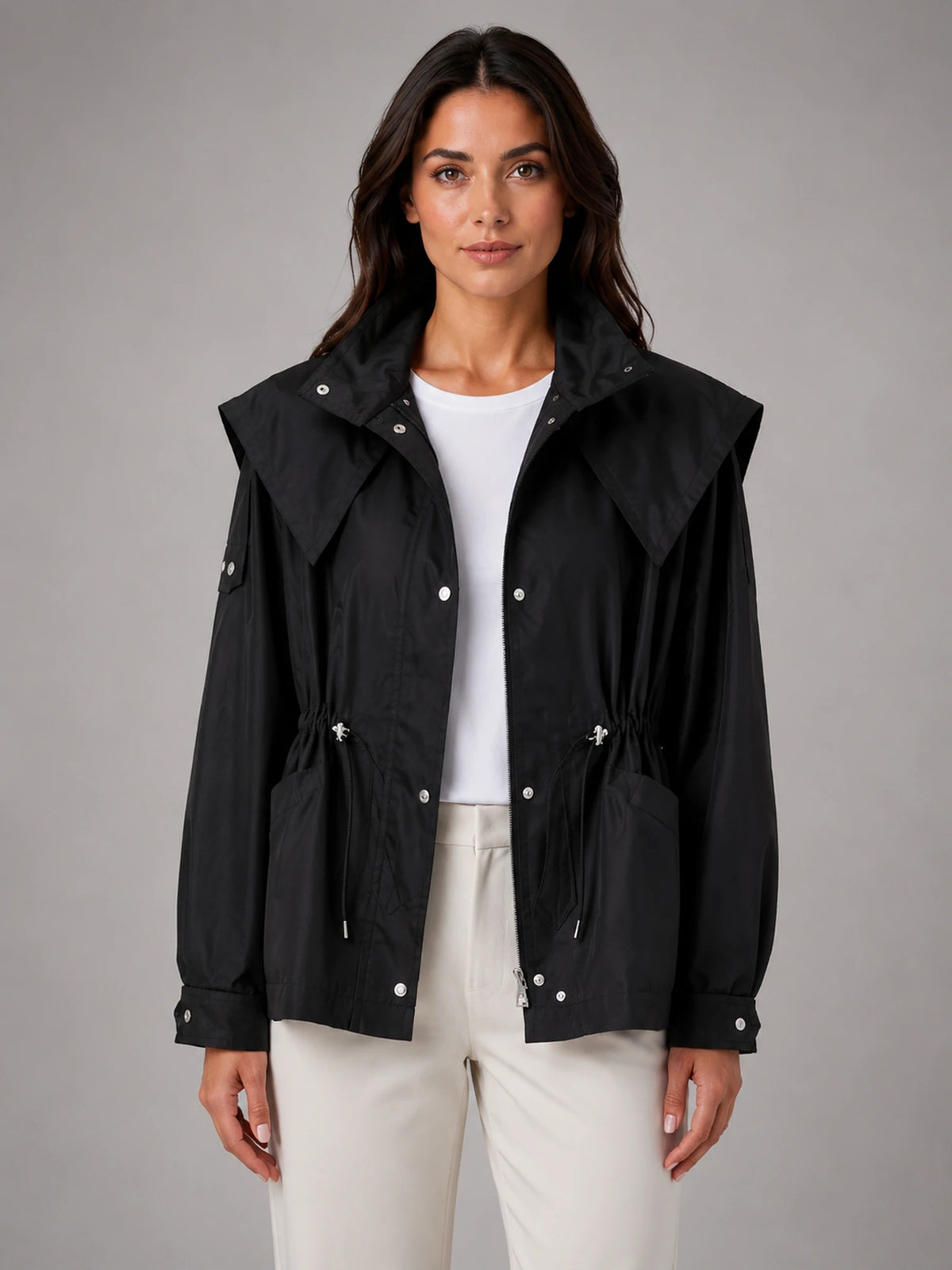Women's Cropped Structured Jacket – Tailored Fit