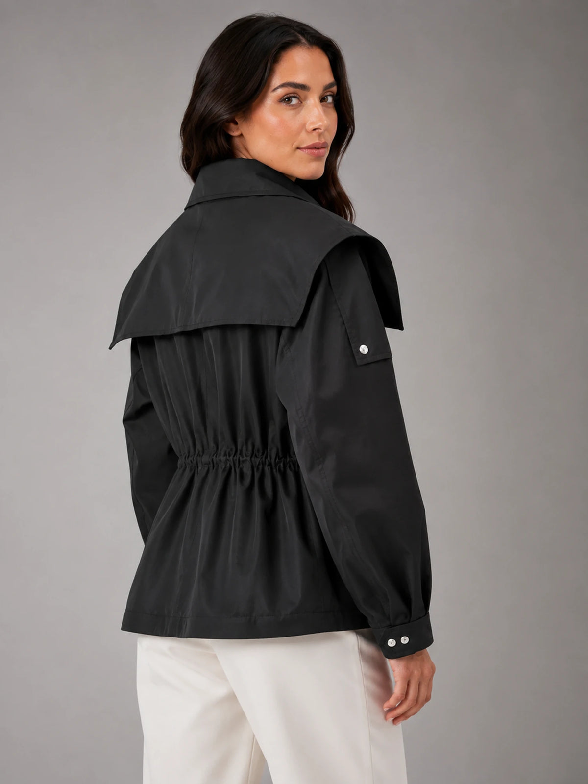 Women's Cropped Structured Jacket – Tailored Fit