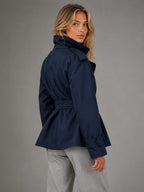 Women's Cropped Trench Jacket – Tailored Short Coat