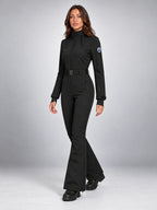 Women's One-Piece Ski Suit – Snowboard Jumpsuit in Black — alternate view