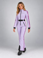Women's One-Piece Ski Suit – Snowboard Jumpsuit in Lavender/Purple — alternate view