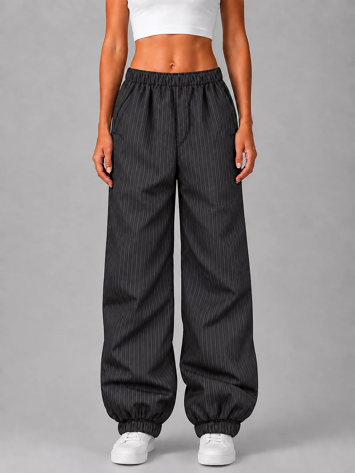 Women's Padded Puffer Trousers – Cuffed Ankle