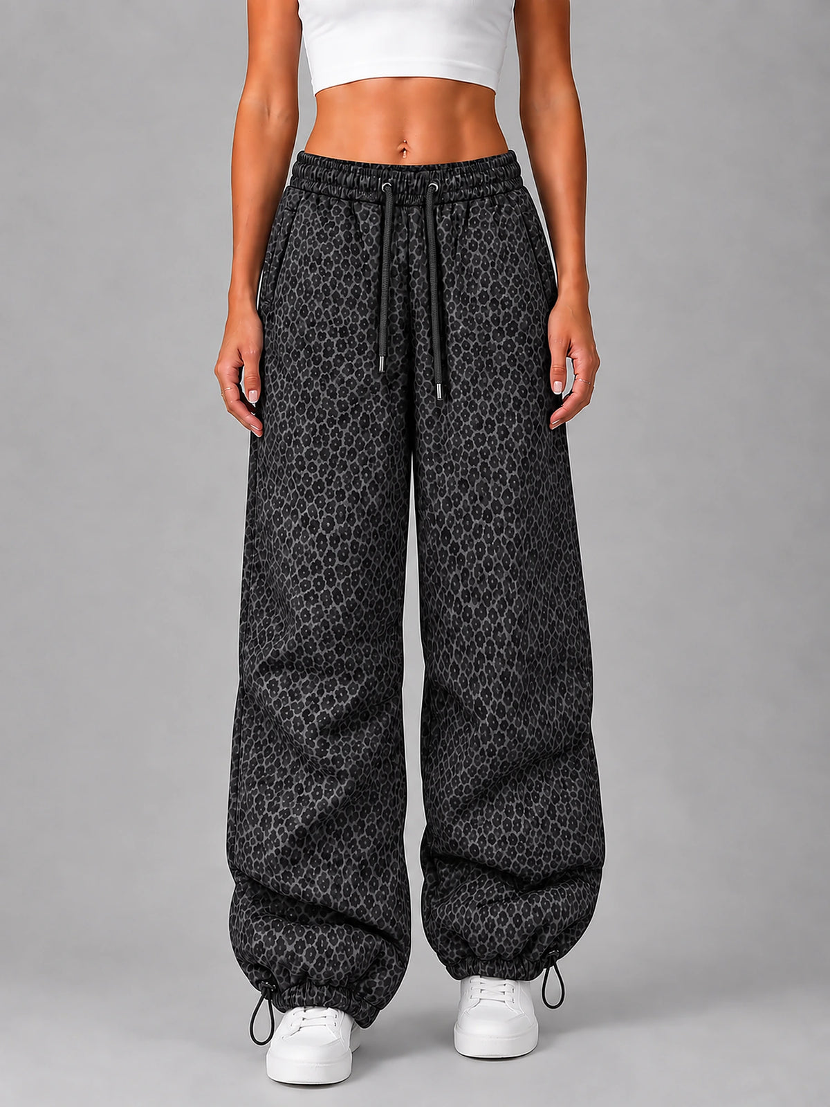 Women's Padded Puffer Trousers – Cuffed Ankle