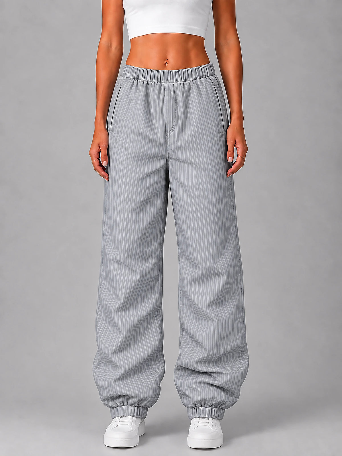 Women's Padded Puffer Trousers – Cuffed Ankle