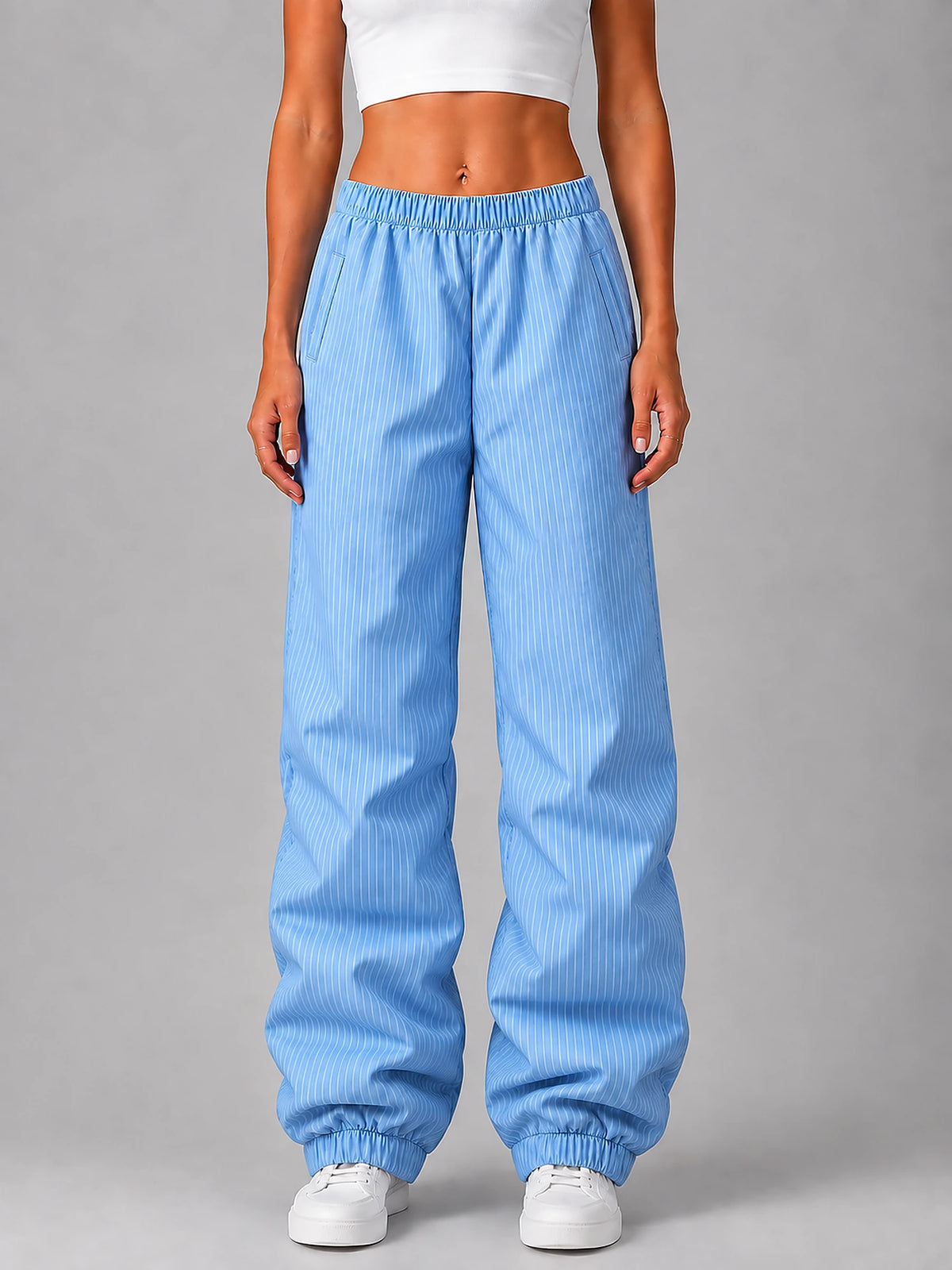 Women's Padded Puffer Trousers – Cuffed Ankle