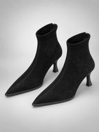 Women's Pointed-Toe Ankle Boots – Stiletto Heel Side Zip
