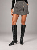 Women's Pointed-Toe Knee-High Boots – Kitten Heel