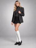 Women's Ribbed Stirrup Leg Warmers – 2-Pack in White — two pairs, four pieces