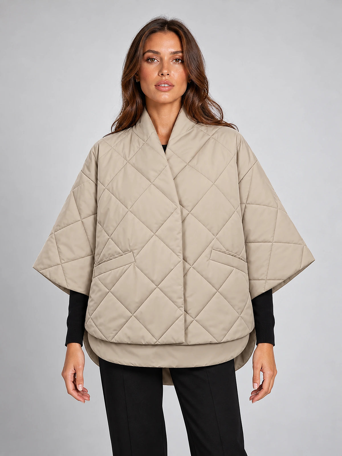 Women's Single-Breasted Cotton Coat – Tailored Slim Fit