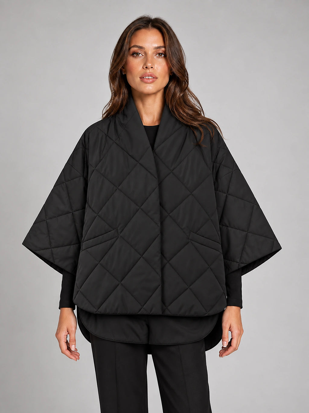 Women's Single-Breasted Cotton Coat – Tailored Slim Fit