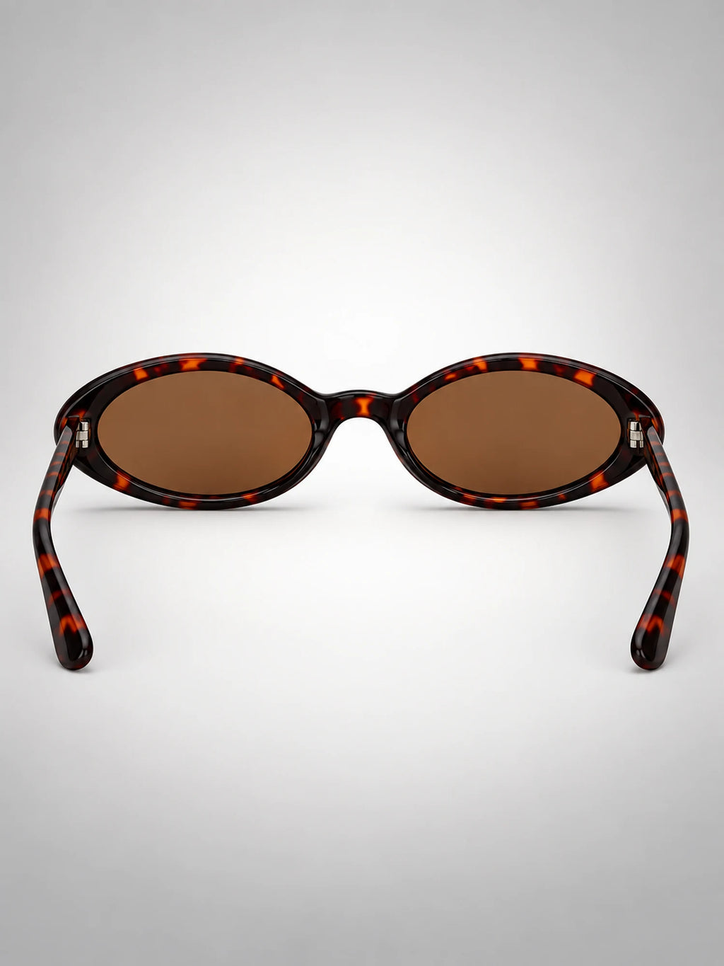Women's Small Oval Sunglasses – Retro Frame in Tortoiseshell — side view