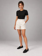 Women's Suede-Effect Loafers – Slip-On Round Toe